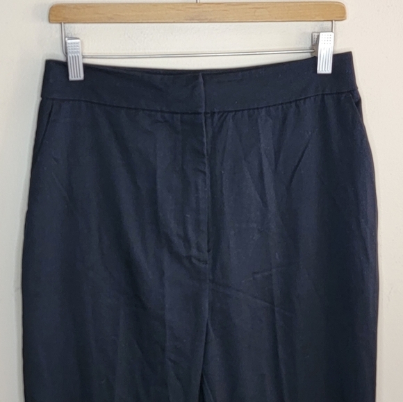 Prologue | Classic Black Dress Pants Slacks with Front Slit Seam Size 8 - Picture 4 of 5